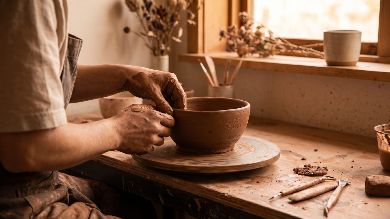 51吃瓜手作陶器：自然质感生活视频演示 - diykxka.cn
